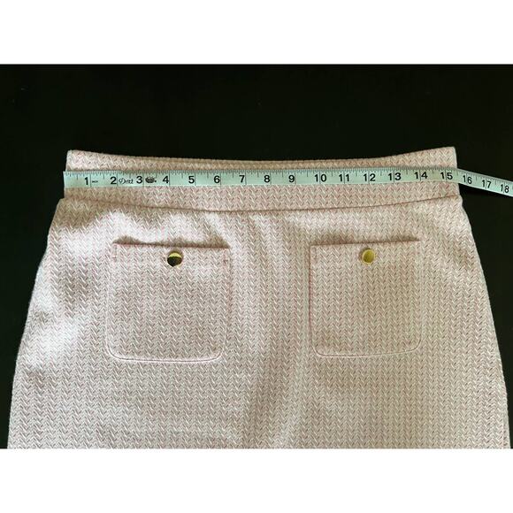 Ann Taylor Loft Petites Light Pink and White Preppy Skirt SizeM - Picture 5 of 10